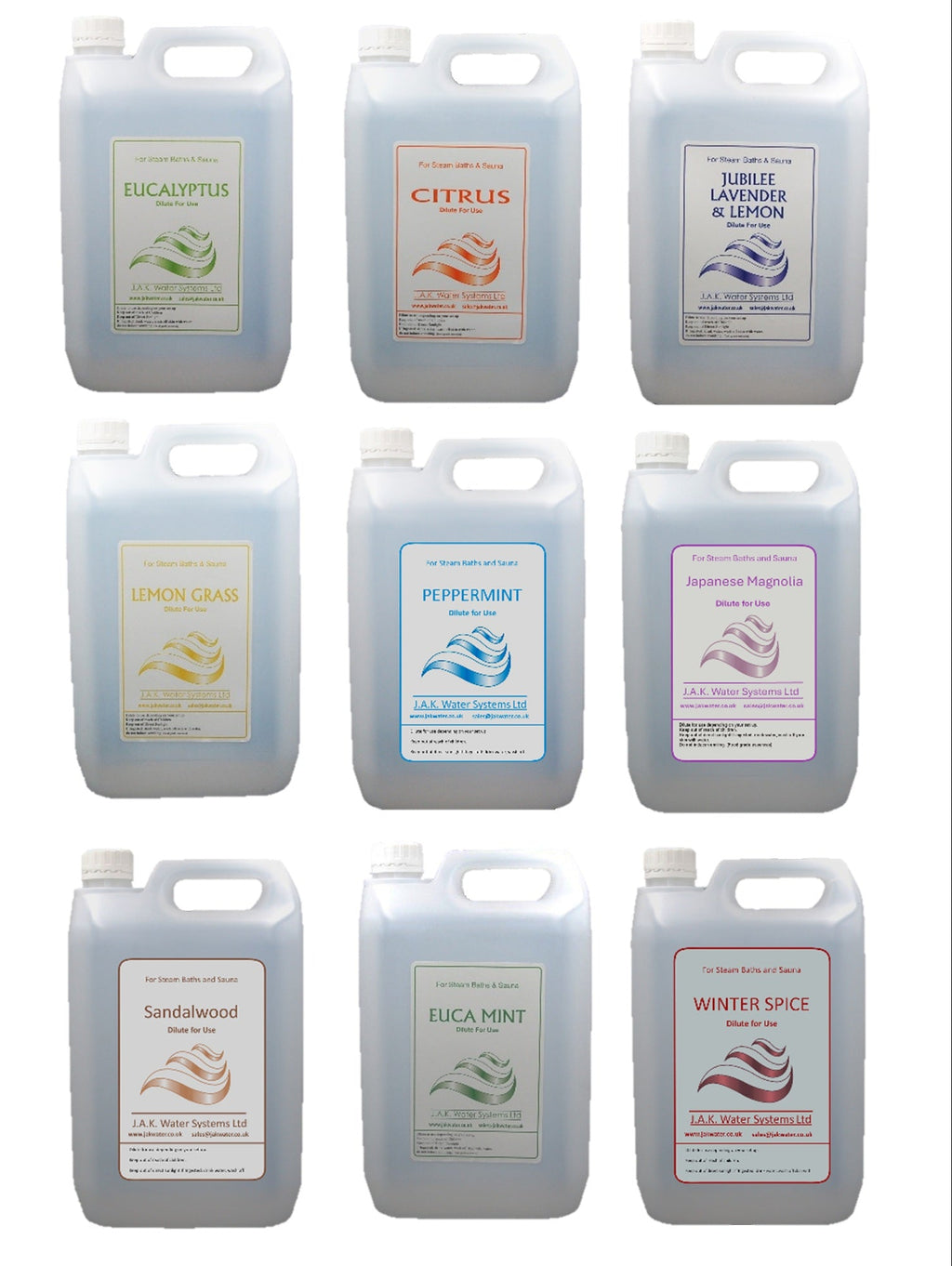 Sauna and Steam Room Fragrance, 5 litres Concentrated Formula